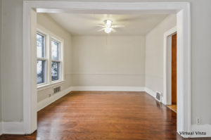 Living room without furniture