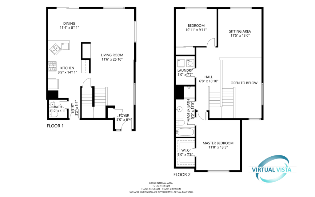 floorplan of townhouse for sale